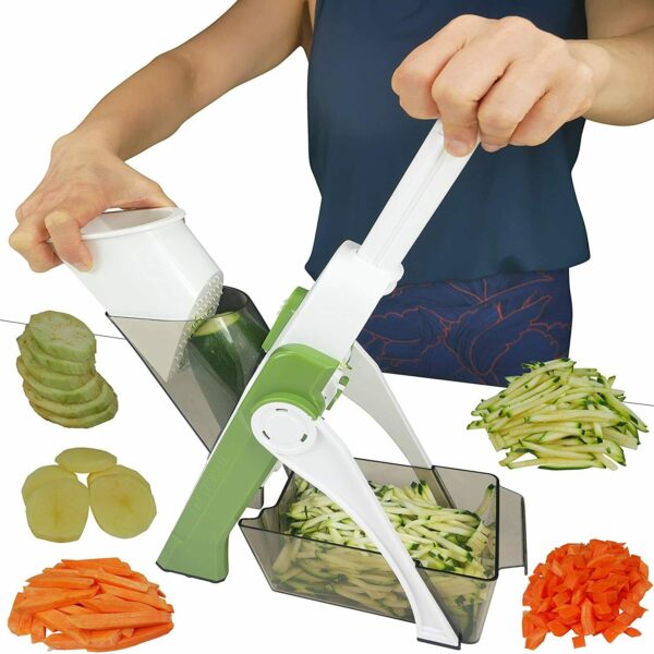 3-in-1 Multifunctional Vegetable Cutter This Vegetable Cutter Basket Offers Three Essential Functions In One Convenient Tool Use The Slicing Blade For Uniform Slices Of Carrots, Cucumbers, And Other Vegetables.