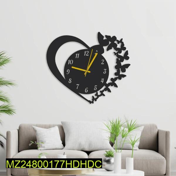 Beautiful Heart Design Laminated Wall Clock...