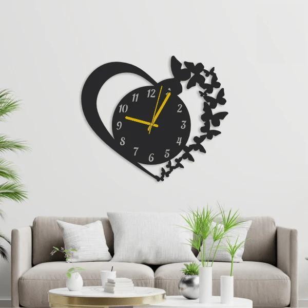 Beautiful Heart Design Laminated Wall Clock...