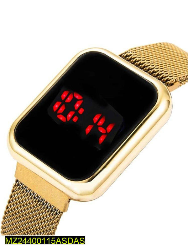 LED Display Digital Watch  With Magnetic Strap