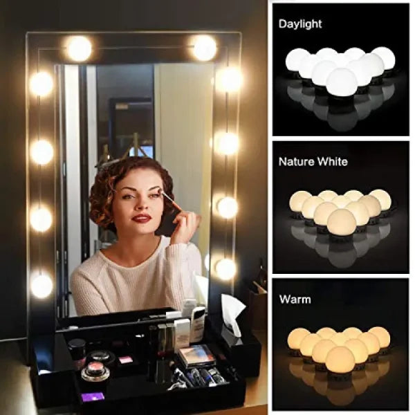 Changeable Luminance 3 Colors Led Usb String Dimmable Vanity Light